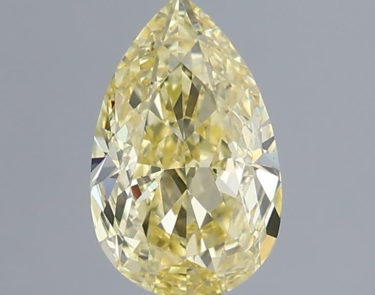 1.12 Ct. Fancy Yellow Pear Lab Grown Diamond