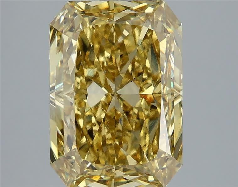 4.06 Ct. Fancy Intense Yellow Radiant Lab Grown Diamond