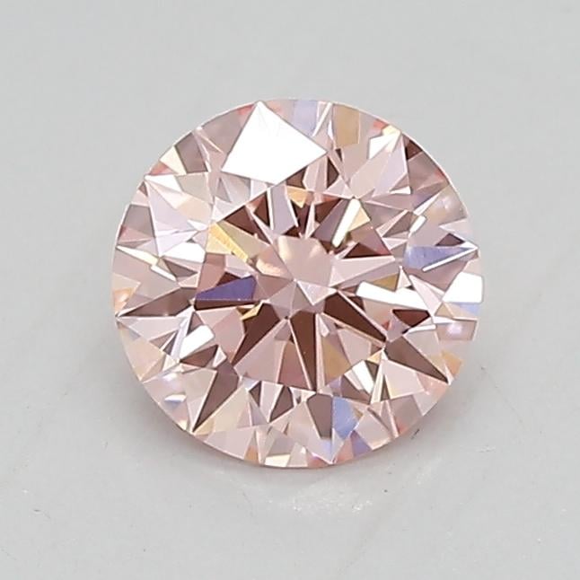 0.72 Ct. Fancy Intense Pink Round Lab Grown Diamond