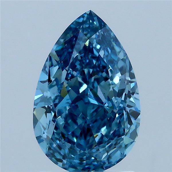 2.04 Ct. Fancy Vivid Blue Pear Lab Grown Diamond