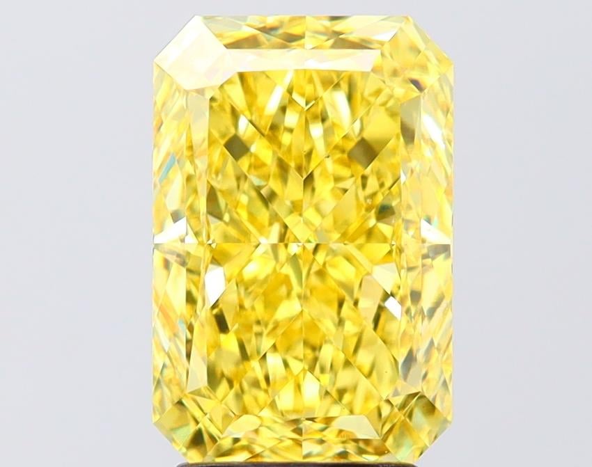 3.54 Ct. Fancy Vivid Yellow Yellow Radiant Lab Grown Diamond