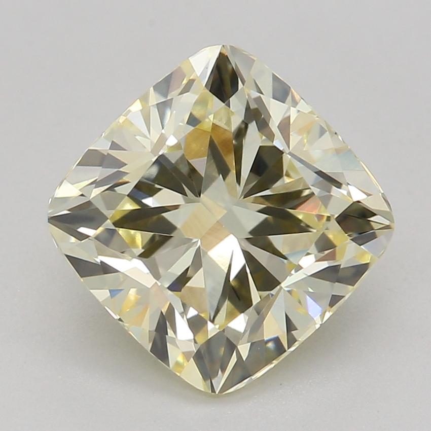 2.08 Ct. Fancy Intense Yellow Cushion Lab Grown Diamond