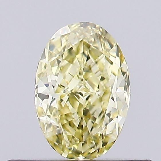 0.32 Ct. Fancy Yellow Oval Lab Grown Diamond