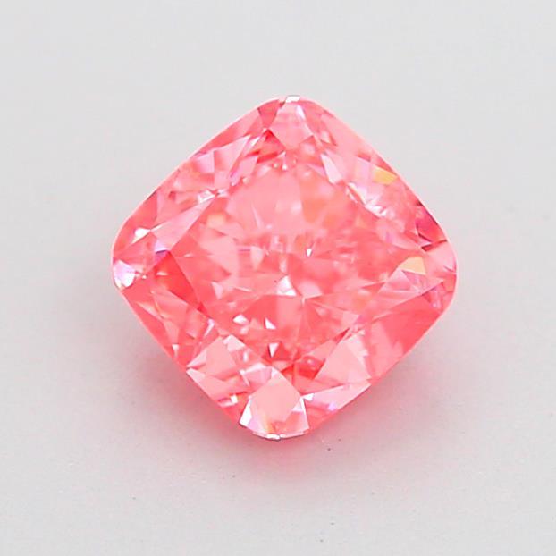 1.14 Ct. Fancy Vivid Pink Cushion Lab Grown Diamond
