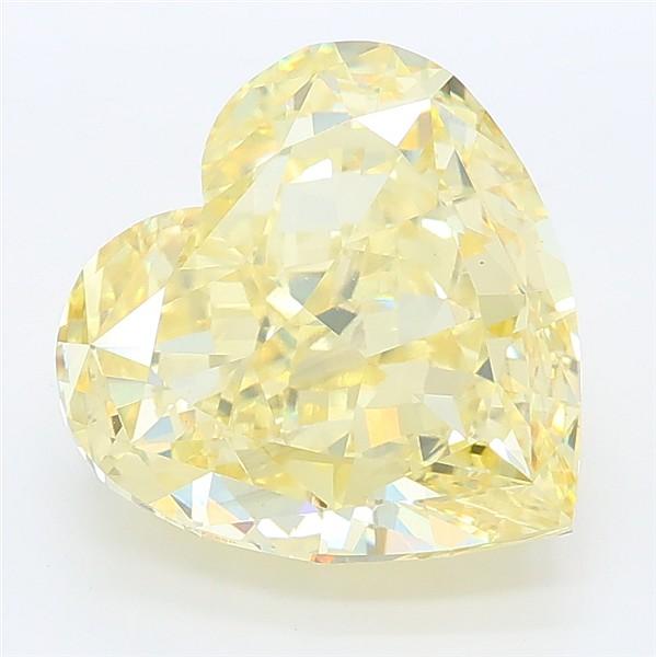 5.51 Ct. Fancy Intense Yellow Heart Lab Grown Diamond