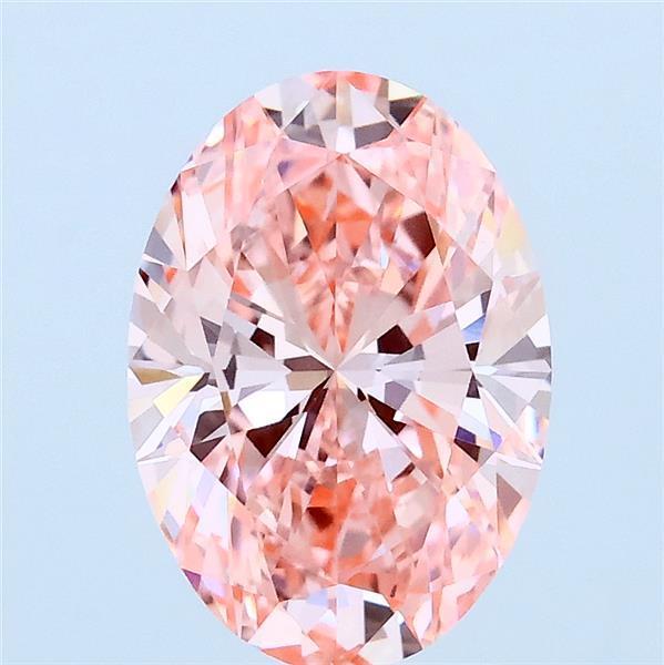 2.02 Ct. Fancy Pink Oval Lab Grown Diamond