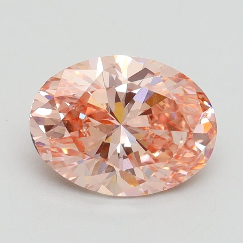 1.51 Ct. Fancy Intense Pink Oval Lab Grown Diamond