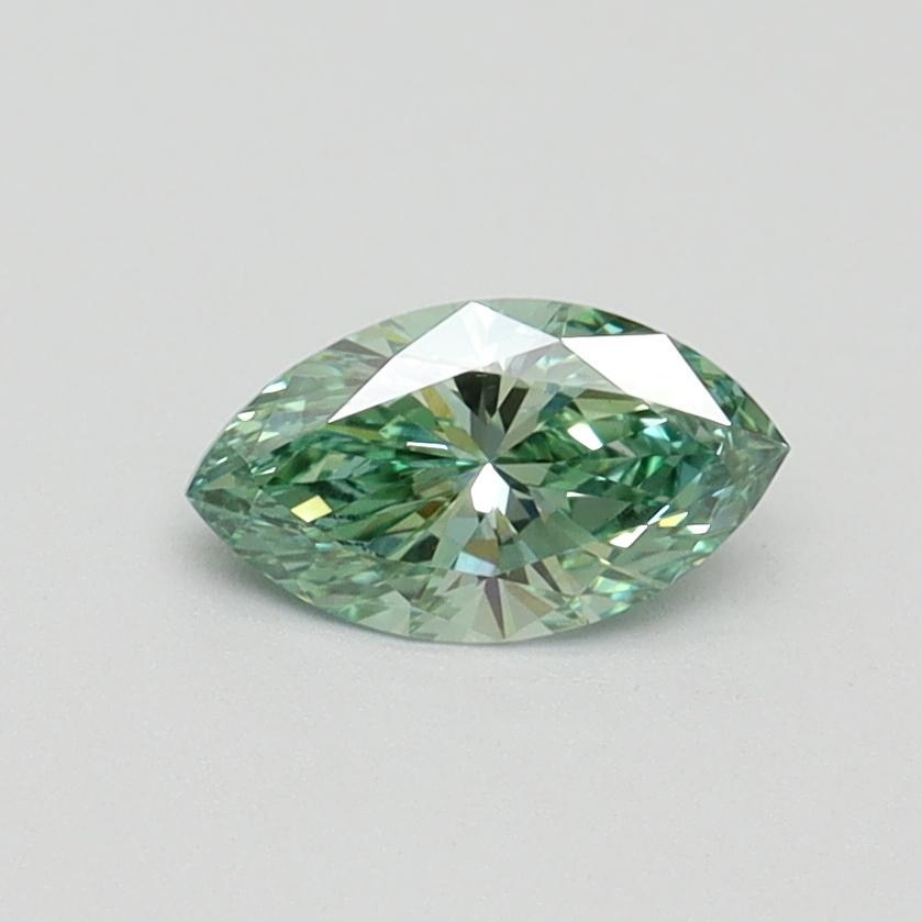 0.51 Ct. Fancy Vivid Green Marquise Lab Grown Diamond