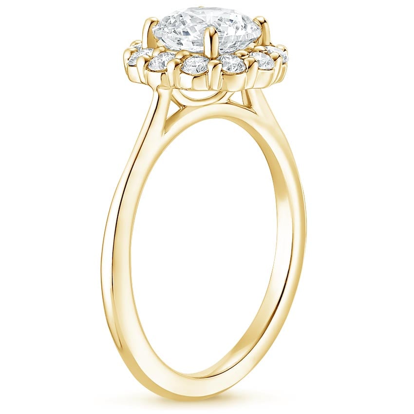 18K Yellow Gold Calla Diamond Ring (1/3 ct. tw.), large side view