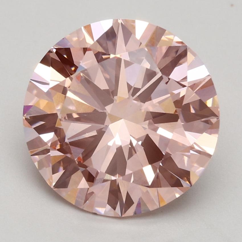 2.73 Ct. Fancy Intense Pink Round Lab Grown Diamond