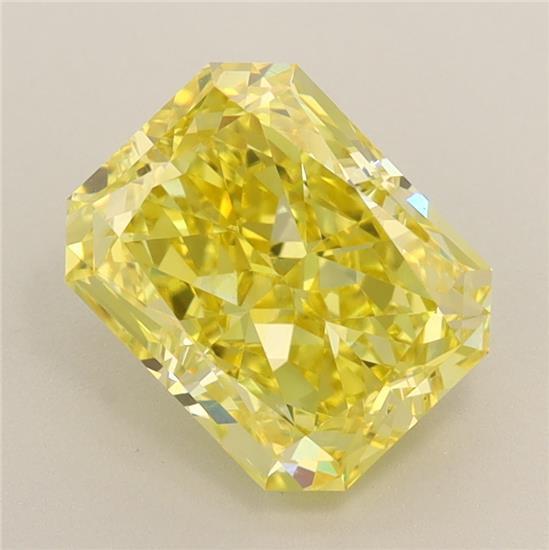 2.32 Ct. Fancy Vivid Yellow Radiant Lab Grown Diamond