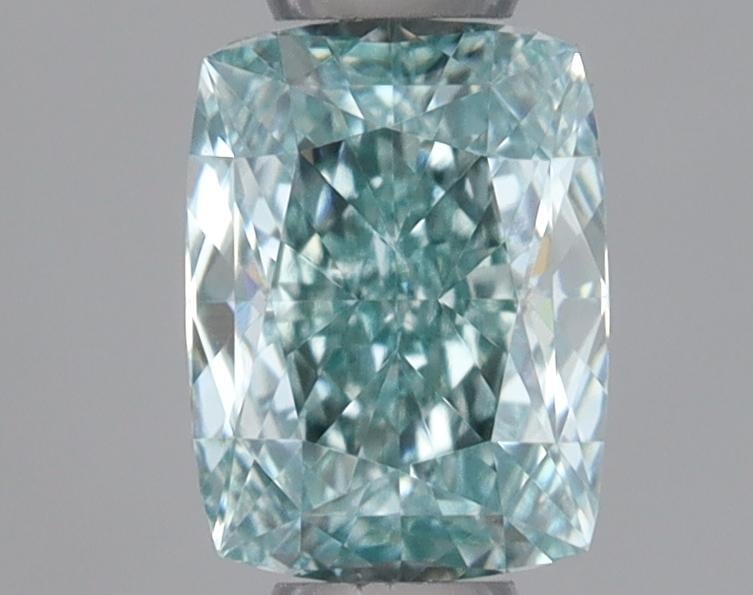 0.40 Ct. Fancy Intense Green Cushion Lab Grown Diamond