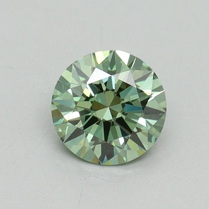 0.50 Ct. Fancy Vivid Green Round Lab Grown Diamond