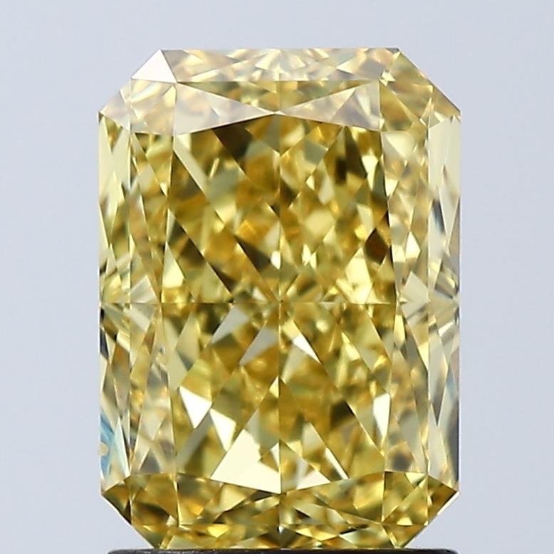 2.09 Ct. Fancy Vivid Yellow Radiant Lab Grown Diamond