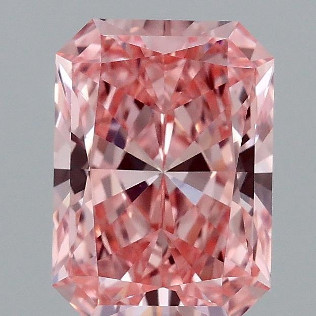 1.58 Ct. Fancy Vivid Pink Radiant Lab Grown Diamond
