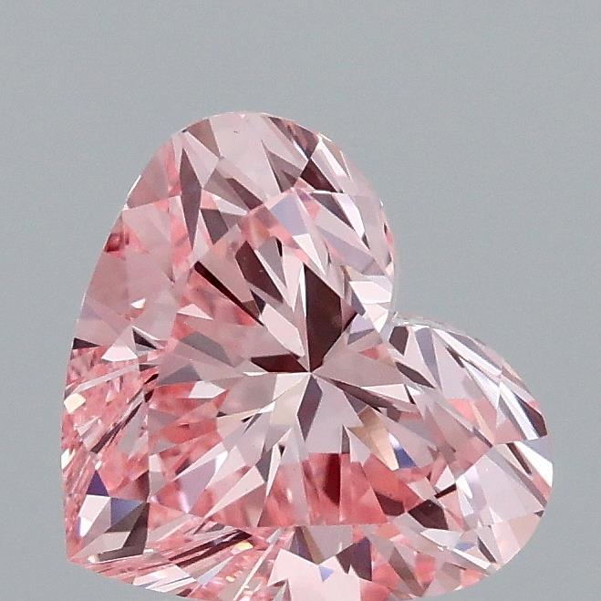 1.51 Ct. Fancy Vivid Pink Heart Lab Grown Diamond