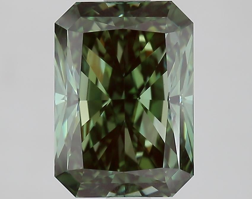 2.02 Ct. Fancy Vivid Green Radiant Lab Grown Diamond