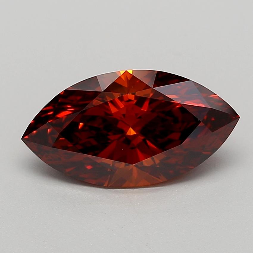3.00 Ct. Fancy Deep  Orange Marquise Lab Grown Diamond