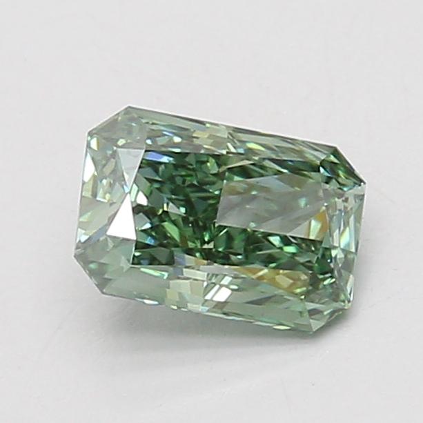 1.07 Ct. Fancy Vivid Green Radiant Lab Grown Diamond