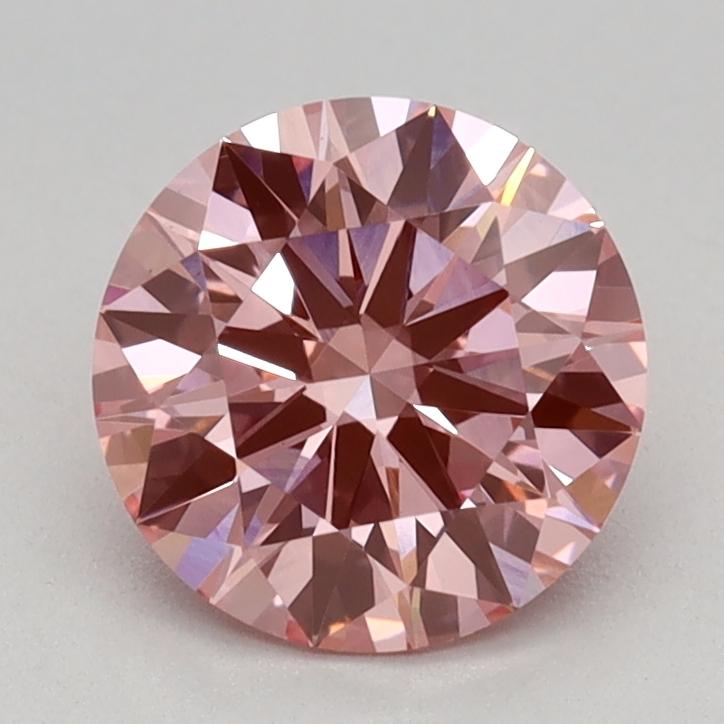 1.01 Ct. Fancy Vivid Pink Round Lab Grown Diamond