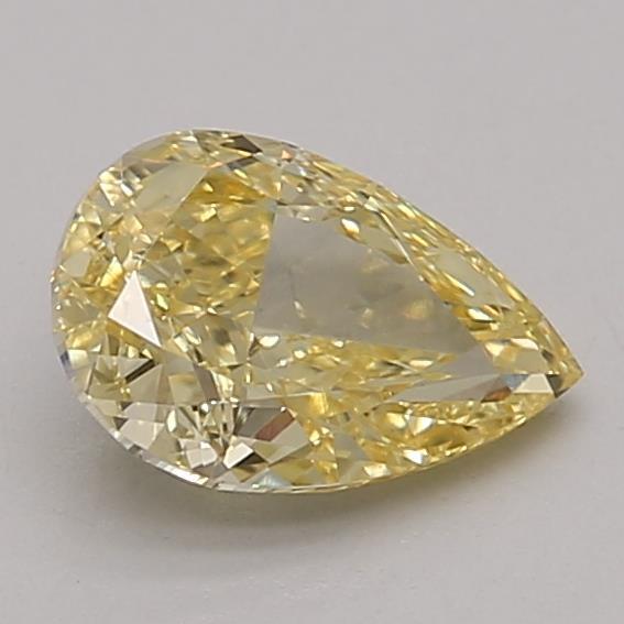 0.94 Ct. Fancy Vivid Yellow Pear Lab Grown Diamond
