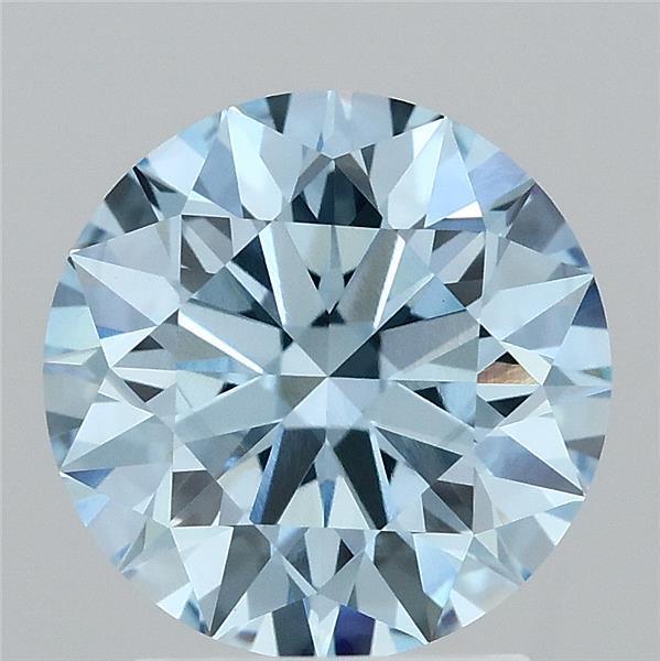 2.32 Ct. Fancy Vivid Blue Round Lab Grown Diamond