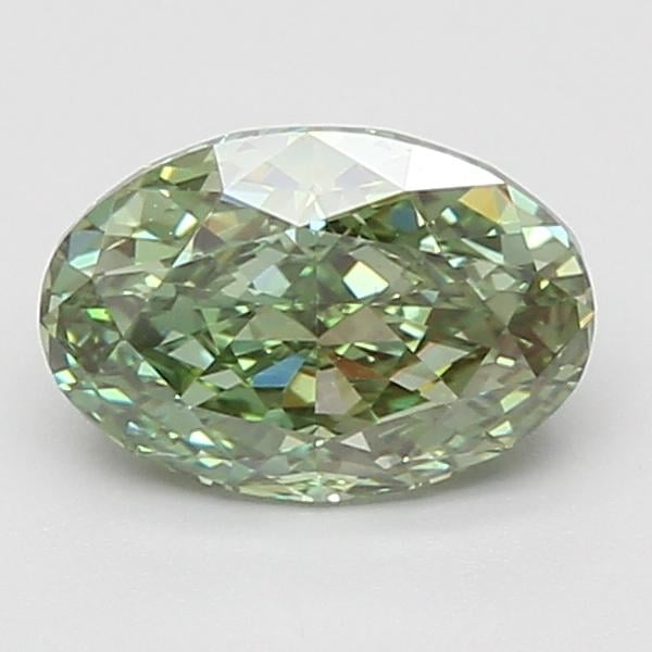 1.59 Ct. Fancy Vivid Green Oval Lab Grown Diamond