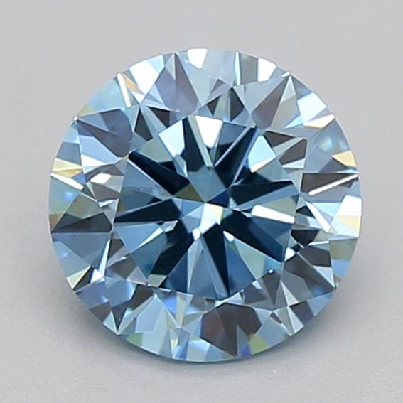 0.99 Ct. Fancy Vivid  Blue Round Lab Grown Diamond