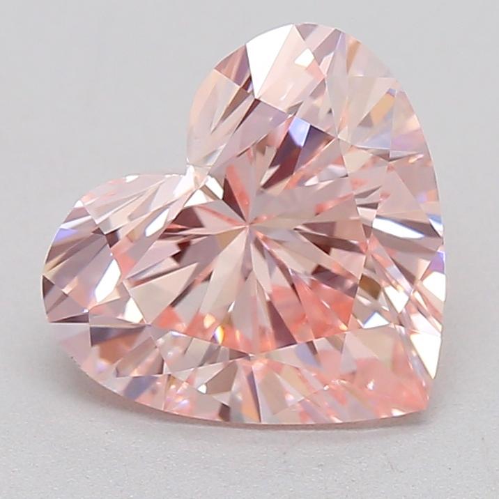 1.51 Ct. Fancy Intense  Pink Heart Lab Grown Diamond