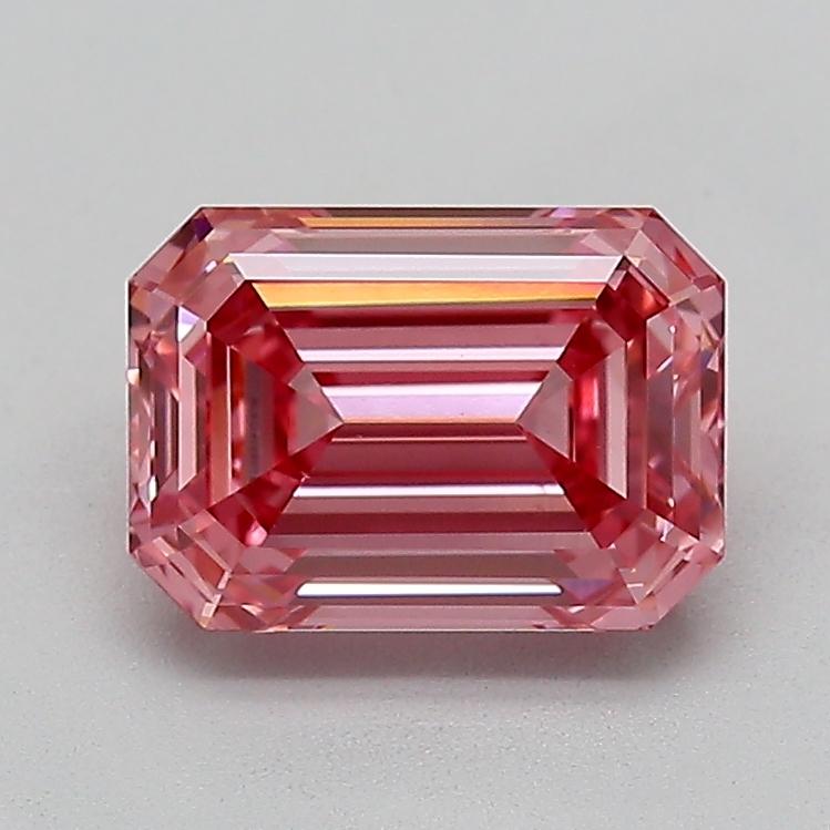 1.72 Ct. Fancy Vivid  Pink Emerald Lab Grown Diamond