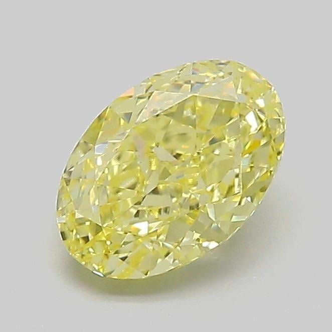 1.01 Ct. Fancy Intense Yellow Oval Lab Grown Diamond