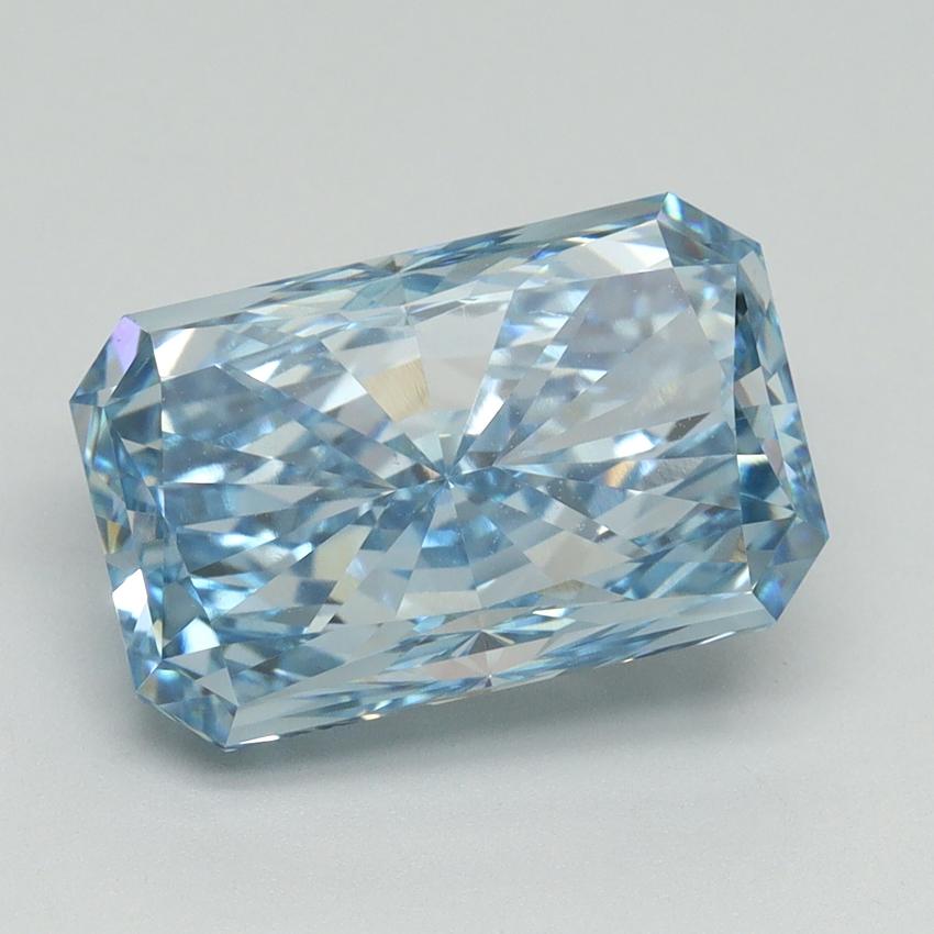 5.07 Ct. Fancy Vivid Blue Radiant Lab Grown Diamond