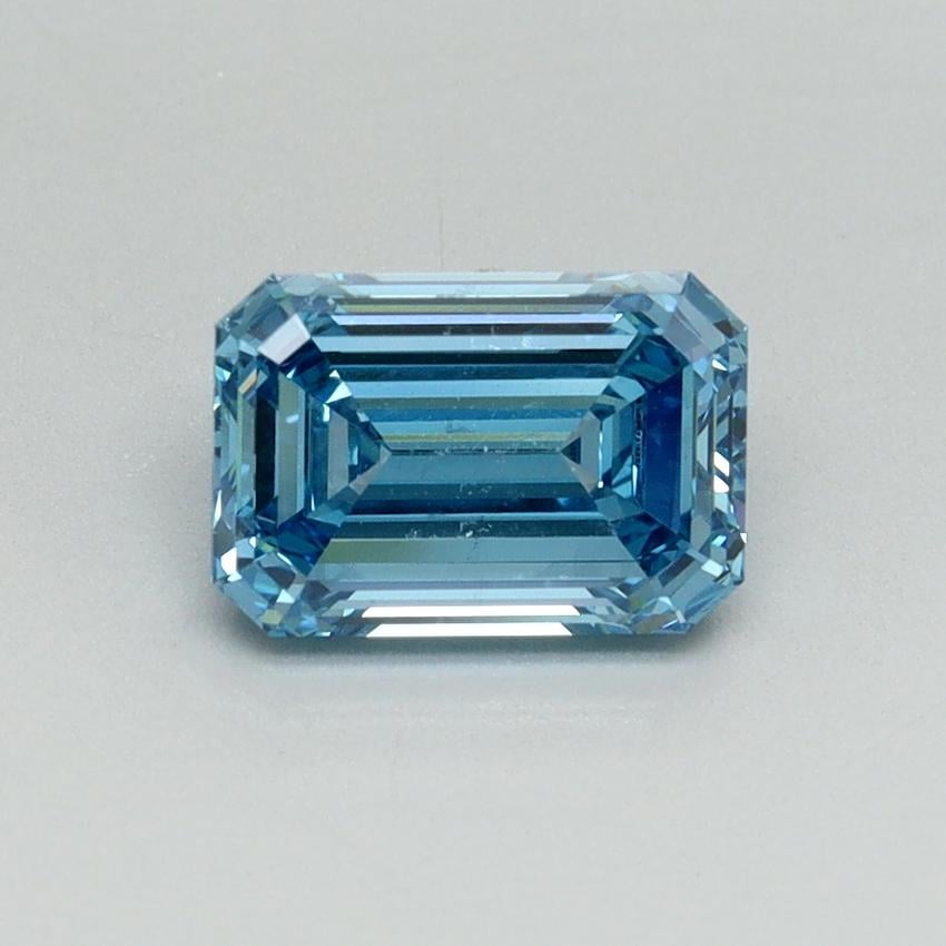 1.27 Ct. Fancy Vivid Blue Emerald Lab Grown Diamond
