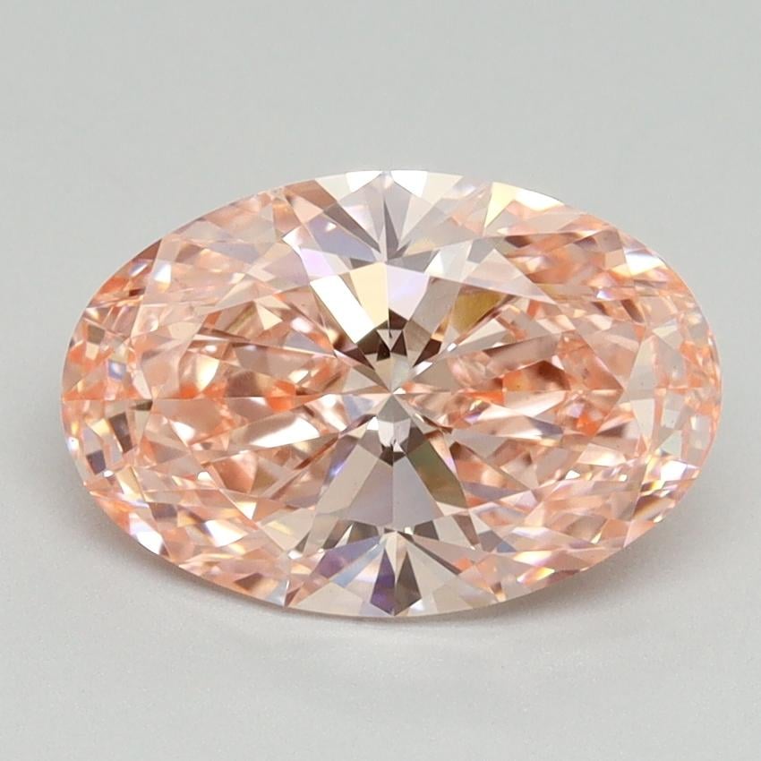 2.18 Ct. Fancy Vivid Pink Oval Lab Grown Diamond