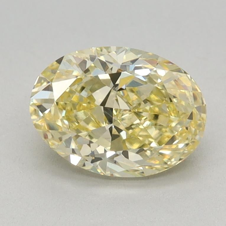 0.93 Ct. Fancy Yellow Oval Lab Grown Diamond