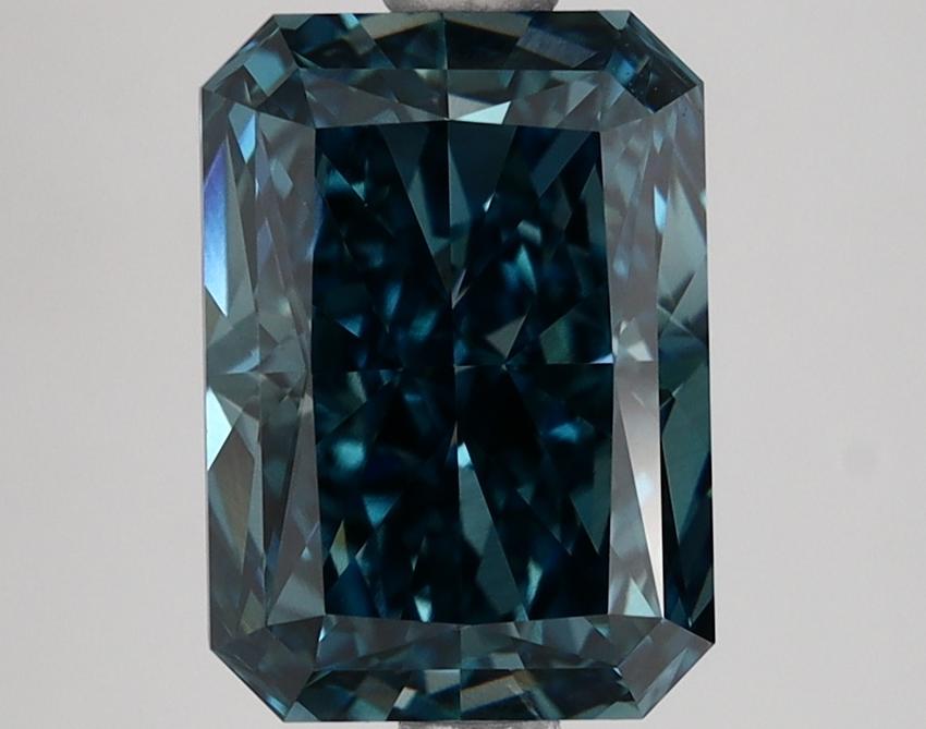 2.57 Ct. Fancy Vivid Blue Radiant Lab Grown Diamond