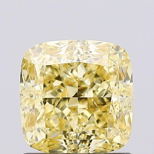 1.18 Ct. Fancy Intense Yellow Cushion Lab Grown Diamond