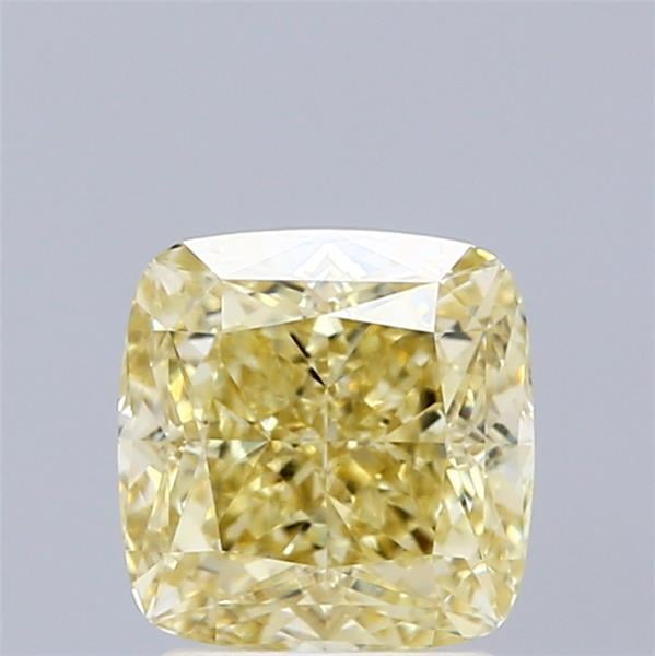 2.06 Ct. Fancy Intense Yellow Cushion Lab Grown Diamond