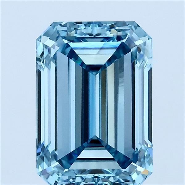 2.01 Ct. Fancy Vivid Blue Emerald Lab Grown Diamond
