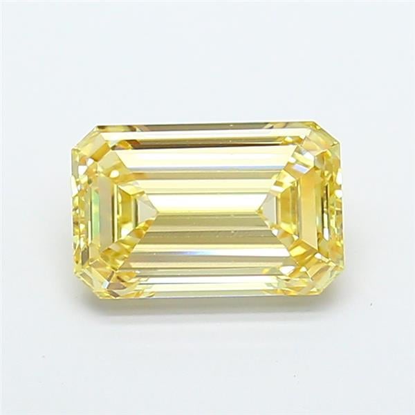 3.15 Ct. Light Brownish Yellow Emerald Lab Grown Diamond
