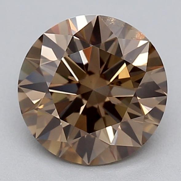 1.09 Ct. Fancy  Brown Round Lab Grown Diamond