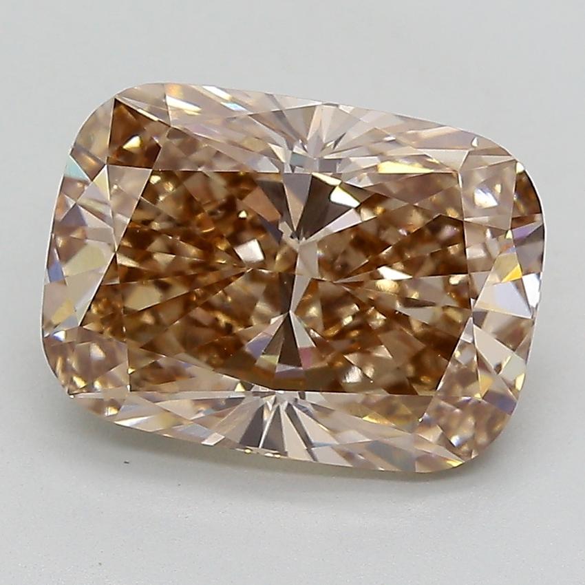 5.02 Ct. Fancy  Brown Cushion Lab Grown Diamond