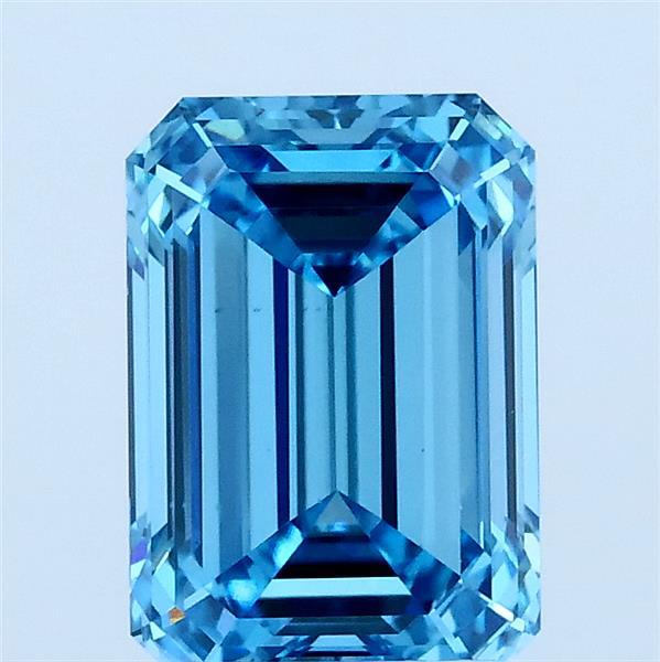 2.00 Ct. Fancy Vivid Blue Emerald Lab Grown Diamond