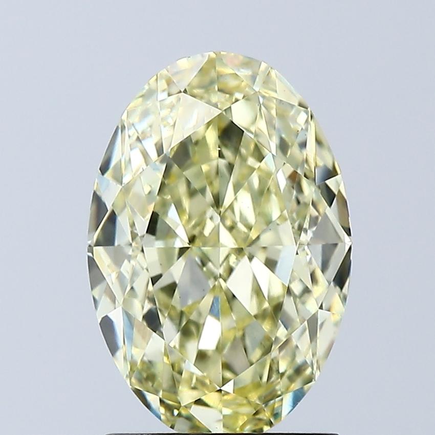 2.04 Ct. Fancy Intense Yellow Oval Lab Grown Diamond