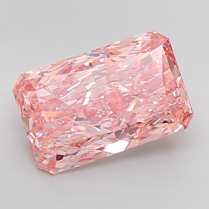 10.03 Ct. Fancy Vivid Pink Radiant Lab Grown Diamond
