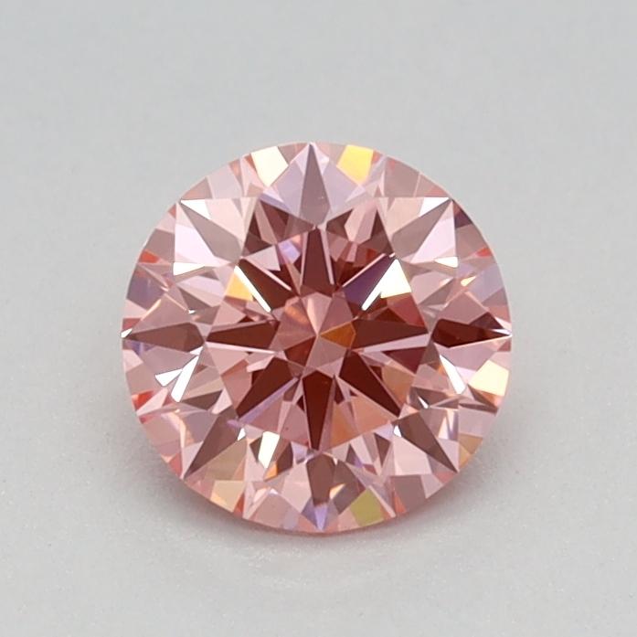 0.50 Ct. Fancy Vivid Pink Round Lab Grown Diamond