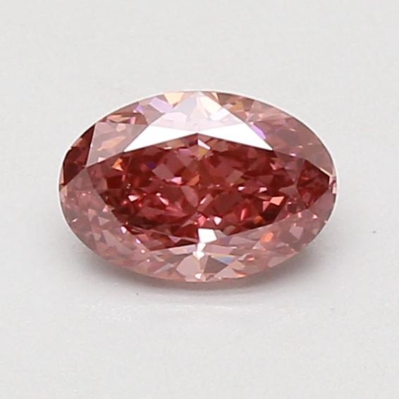 0.75 Ct. Fancy Vivid Pink Oval Lab Grown Diamond