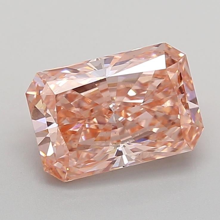 3.01 Ct. Fancy Vivid  Pink Radiant Lab Grown Diamond