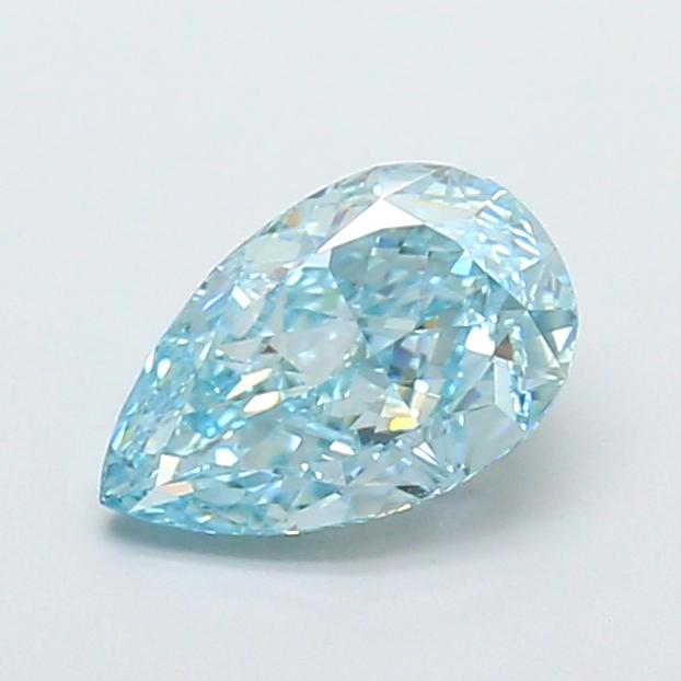 1.64 Ct. Fancy Vivid Blue Pear Lab Grown Diamond