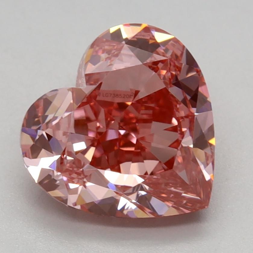 2.23 Ct. Fancy Vivid Pink Heart Lab Grown Diamond